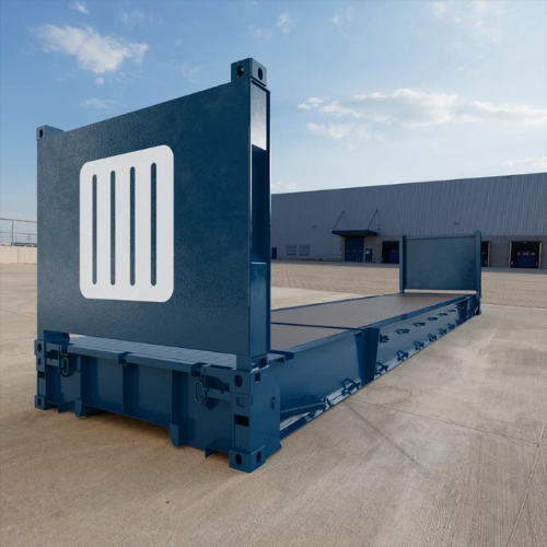 Contenedor flat rack de 20 pies